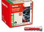 fischer DuoPower 10x50 S Dübel mit Schrauben 10 x 50 mm, 25 Stück