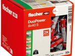 fischer DuoPower 8x40 S Dübel mit Schrauben 8 x 40 mm, 50 Stück