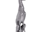 WOHNLING WL1.251 Deko Hundestatue aus Aluminium Silber