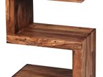 WOHNLING WL1.302 Beistelltisch MUMBAI Massivholz Sheesham S Cube 30 cm x 44 cm x 60 cm