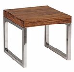 WOHNLING WL1.310 Beistelltisch GUNA Massiv-Holz Sheesham 45 cm x 45 cm x 40 cm