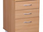 WOHNLING WL1.342 Rollcontainer OTTAWA Braun 40 cm x 45 cm x 60 cm