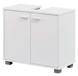 WOHNLING WL1.344 Waschbeckenunterschrank Weiß 60 cm x 30 cm x 55 cm