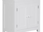 WOHNLING WL1.350 Design Waschbeckenunterschrank Weiß 57 cm x 30 cm x 56 cm