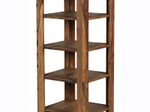 WOHNLING WL1.388 Standregal MUMBAI Massiv-Holz Sheesham 44 cm x 44 cm x 105 cm