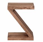 WOHNLING WL1.456 Beistelltisch MUMBAI Massivholz Akazie Z Cube 30 cm x 44 cm x 59 cm