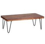 WOHNLING WL1.511 Couchtisch BAGLI Massivholz Sheesham 60 cm x 115 cm x 40 cm