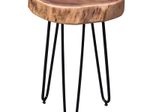 WOHNLING WL1.549 Beistelltisch BAGLI Massiv-Holz Akazie 35 cm x 35 cm x 45 cm