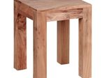 WOHNLING WL1.589 Beistelltisch MUMBAI Massiv-Holz Akazie 35 cm x 35 cm x 45 cm