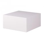 WOHNLING WL1.856 Couchtisch MONOBLOC Weiß 60 cm x 60 cm x 30 cm