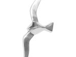 WOHNLING WL1.917 Wanddekoration Möwe S Aluminium poliert Dekofigur 30 cm
