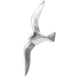 WOHNLING WL1.917 Wanddekoration Möwe S Aluminium poliert Dekofigur 30 cm