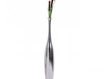 WOHNLING WL1.918 Deko Vase groß BOTTLE L Aluminium modern mit 1 Öffnung in Silber