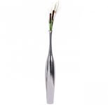 WOHNLING WL1.918 Deko Vase groß BOTTLE L Aluminium modern mit 1 Öffnung in Silber