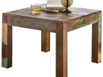 WOHNLING WL5.068 Couchtisch KALKUTTA Braun 60 cm x 60 cm x 47 cm
