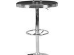 WOHNLING American Diner Bartisch WL5.113 rund Ø 60 cm schwarz/silber