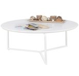 WOHNLING WL5.240 Design Couchtisch Weiß 80 cm x 80 cm x 33 cm