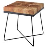 WOHNLING WL5.301 Beistelltisch Akazie 45 cm x 45 cm x 51 cm