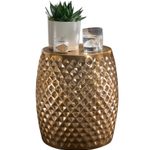 WOHNLING WL5.450 Beistelltisch Gold 32 cm x 32 cm x 42 cm