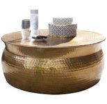WOHNLING WL5.453 Couchtisch KARAM Gold 75 cm x 75 cm x 31 cm