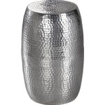 WOHNLING WL5.457 Beistelltisch Silbern 30 cm x 30 cm x 49 cm