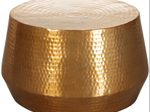 WOHNLING WL5.495 Couchtisch MAHESH Gold 60 cm x 60 cm x 36 cm