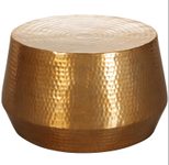 WOHNLING WL5.495 Couchtisch MAHESH Gold 60 cm x 60 cm x 36 cm