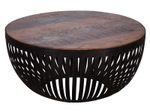 WOHNLING WL5.547 Couchtisch Braun 70 cm x 70 cm x 33 cm