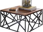 WOHNLING WL5.596 Couchtisch BAKAL Sheesham 60 cm x 60 cm x 35 cm