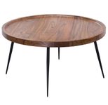 WOHNLING WL5.678 Couchtisch Sheesham 75 cm x 75 cm x 39 cm