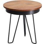 WOHNLING WL5.680 Beistelltisch Sheesham 43 cm x 43 cm x 45 cm