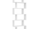 WOHNLING WL5.691 Bücherregal Weiß 70 cm x 24 cm x 191 cm