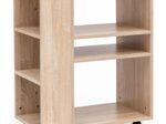 WOHNLING WL5.695 Regalwagen mit Rollen Sonoma 60 cm x 35 cm x 75 cm