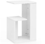 WOHNLING WL5.696 Beistelltisch Weiß 30 cm x 35 cm x 61 cm