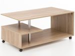 WOHNLING WL5.735 Design Couchtisch Sonoma 60 cm x 105 cm x 48 cm