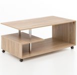 WOHNLING WL5.735 Design Couchtisch Sonoma 60 cm x 105 cm x 48 cm