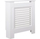 WOHNLING WL5.744 Design Heizkörperverkleidung Weiß 78 cm x 19 cm x 82 cm