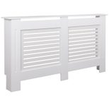 WOHNLING WL5.746 Design Heizkörperverkleidung Weiß 152 cm x 19 cm x 83 cm