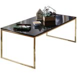 WOHNLING WL5.796 Couchtisch RIVA Schwarz 60 cm x 120 cm x 45 cm