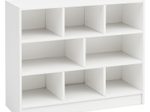 WOHNLING WL5.819 Bücherregal Weiß 80 cm x 30 cm x 69 cm