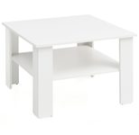 WOHNLING WL5.834 Couchtisch Weiß 60 cm x 60 cm x 42 cm