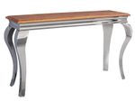 WOHNLING WL5.946 Konsolentisch Silbern 42 cm x 130 cm x 76 cm
