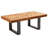 WOHNLING WL5.950 Moderner Couchtisch Braun 55 cm x 105 cm x 40 cm