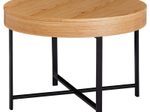 WOHNLING WL5.978 Design Couchtisch Braun 69 cm x 69 cm x 49 cm