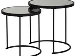 WOHNLING WL5.985 Design Beistelltisch Rund Ø 50/42 cm Schwarz