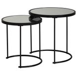 WOHNLING WL5.985 Design Beistelltisch Rund Ø 50/42 cm Schwarz