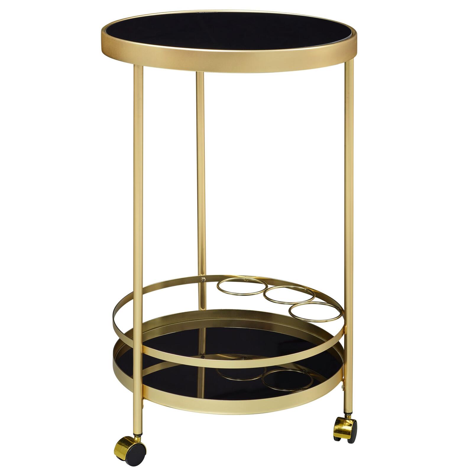 WOHNLING WL6.000 Design Servierwagen Rund Ø 45cm