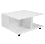 WOHNLING WL6.066 Design Couchtisch Weiß 70 cm x 70 cm x 36 cm