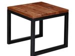 WOHNLING WL6.150 Beistelltisch Braun 45 cm x 45 cm x 40 cm