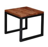 WOHNLING WL6.150 Beistelltisch Braun 45 cm x 45 cm x 40 cm